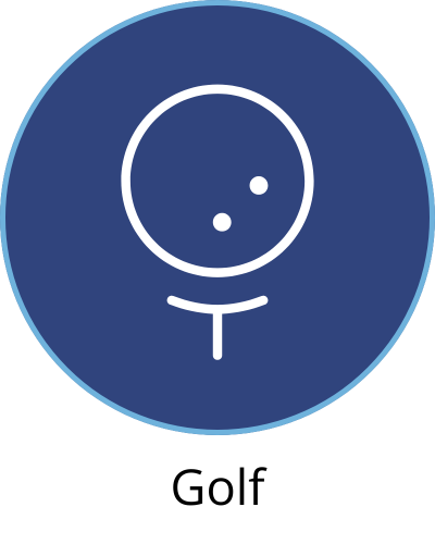 golf navy circle icon (png)